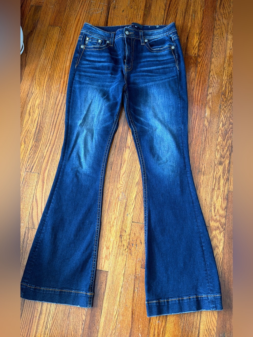 Miss Me Dark Blue Flare Jeans